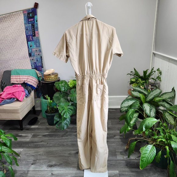 Vintage 1970's Khaki Work Jumpsuit / Coveralls - Picture 11 of 13